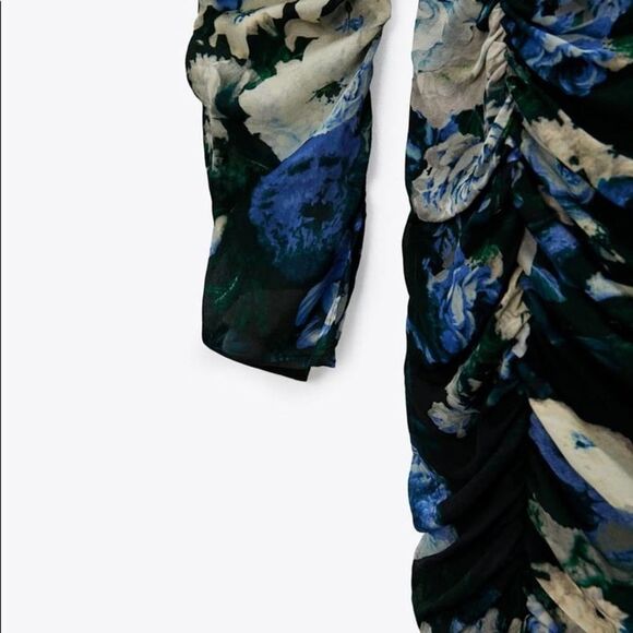 ZARA BLOGGER FAVORITE FLORAL PRINT DRESS - Picture 14 of 14